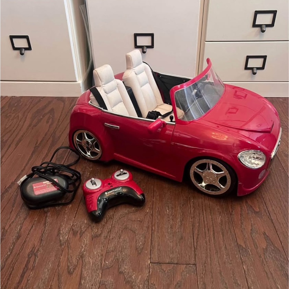 American Girl Red Convertible Car with Remote